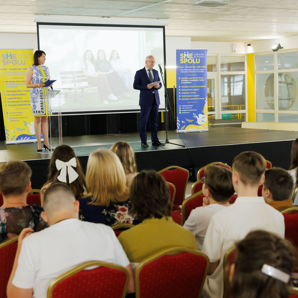 Ukrainian School in Evacuation