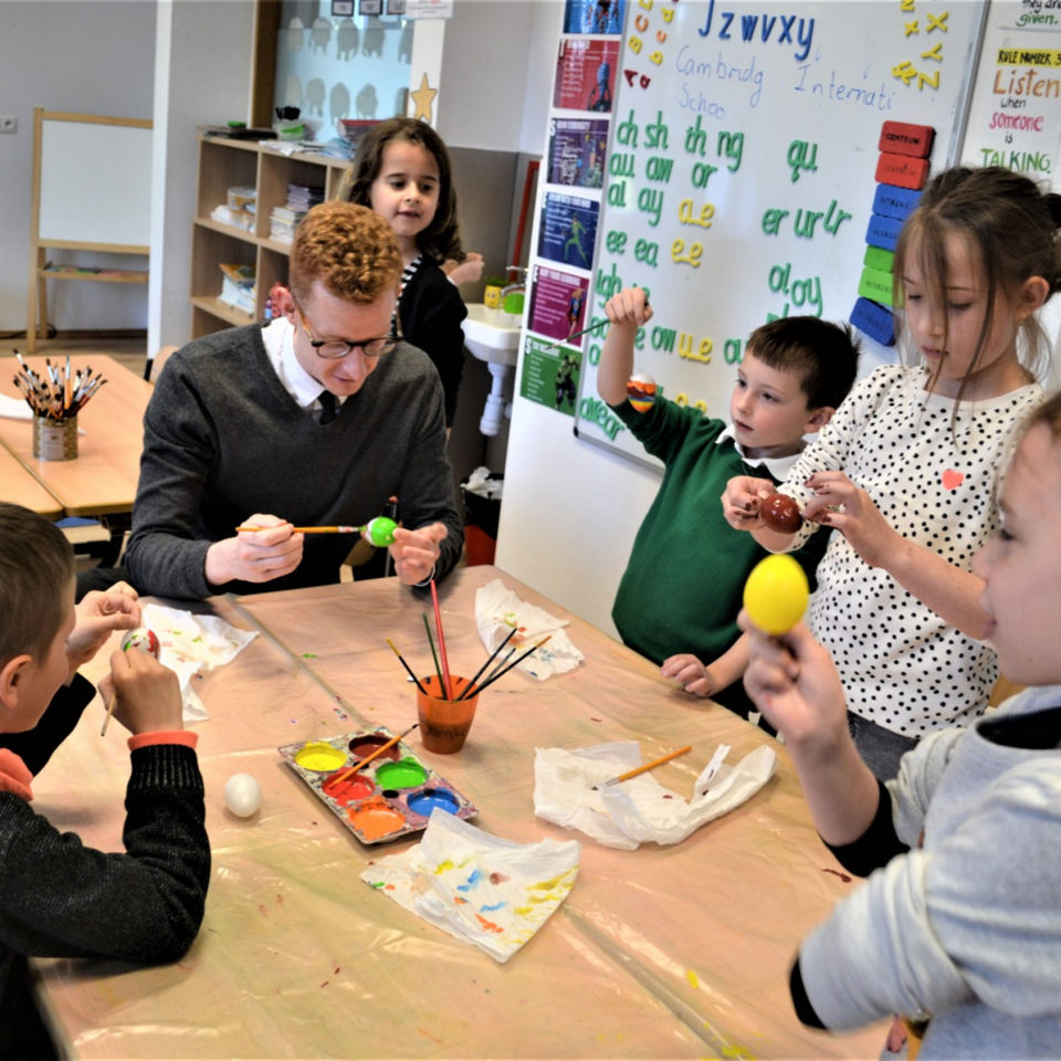 Easter Egg hunt and painting