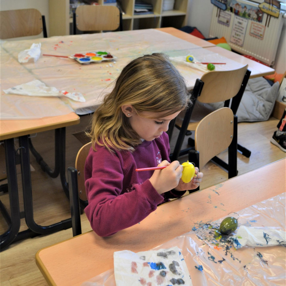 Easter Egg hunt and painting