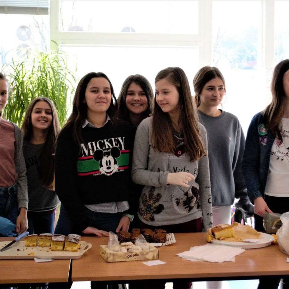 Year 8L Bake sale for Children's Cardiocenter of Bratislava